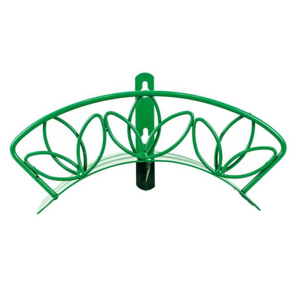 Yard Butler IHCWM Flowerg Hose Wall Mount in Green