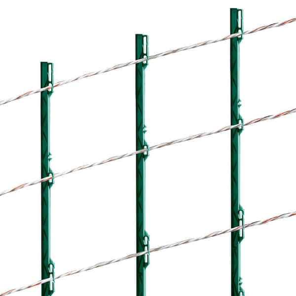 SKYSHALO Electric Fence Wire 2625 ft. (800M) Polywire 3/32 in. Dia 9 Metal Strands UV/Rust Resistant for Livestock Fence