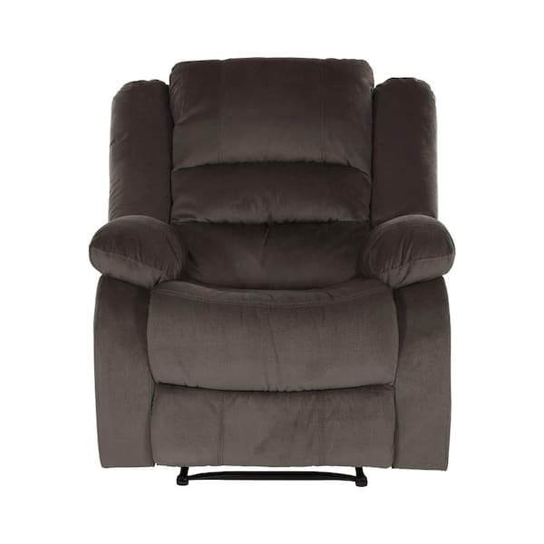 EVERGLADE HOME Greeley Chocolate Microfiber Arm Chair