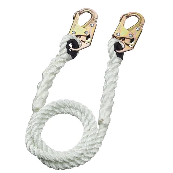 PeakWorks Rope Restraint Lanyard - Body Snap/Anchor Snap - 6 ft. L