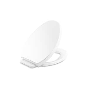 Saile Elongated Closed Front Toilet Seat in White