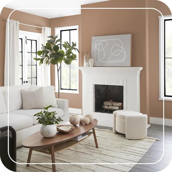 BEHR MARQUEE 1 gal. #S220-5 Nutshell One-Coat Hide Matte Interior