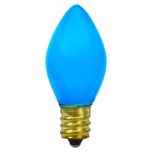 2 in. C7 Blue Opaque Christmas Replacement Bulbs (Pack of 4)