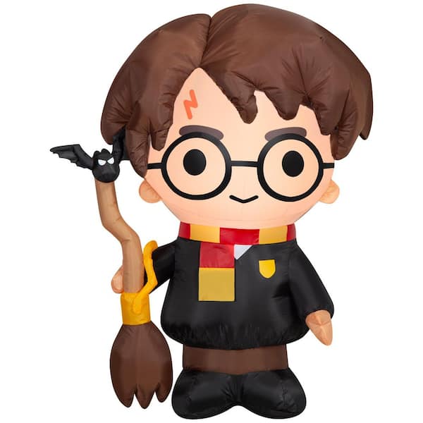 3.2 ft Airblown-Harry Potter with Broom Halloween Inflatable