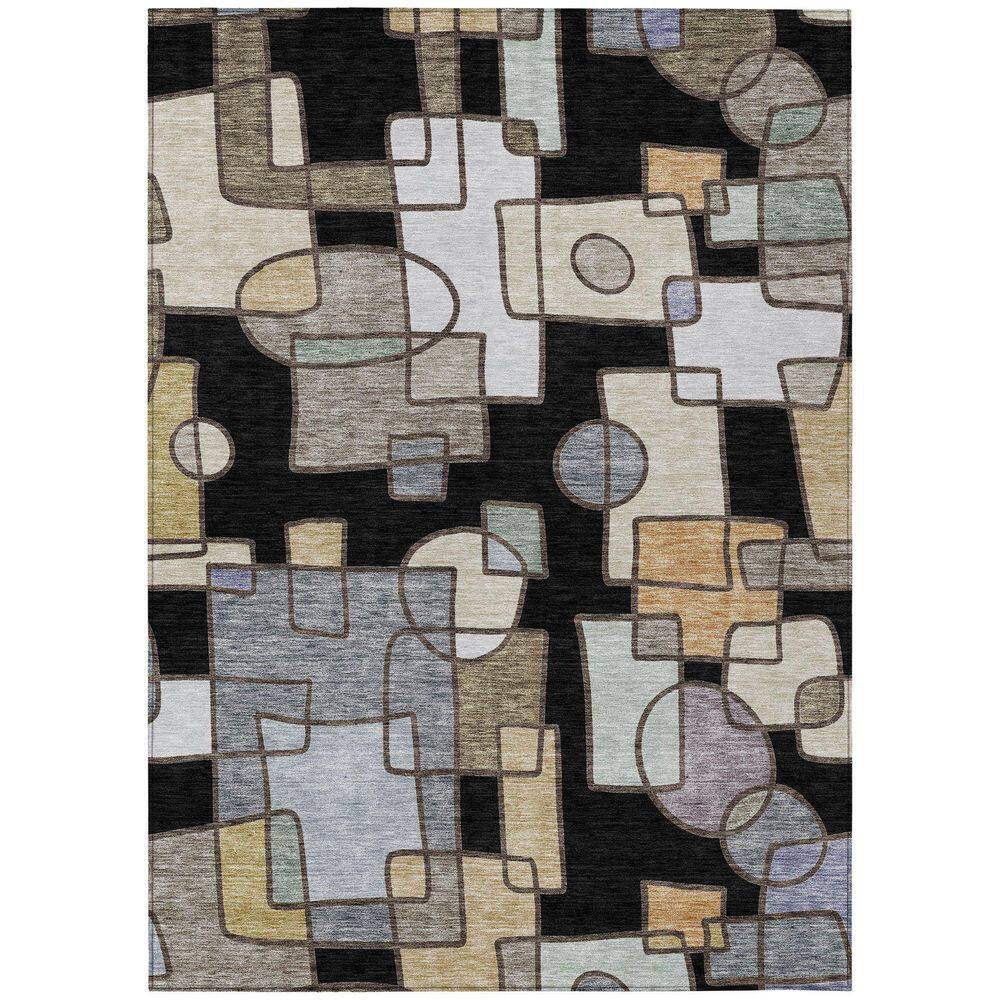 Chantille Machine Washable Indoor/Outdoor Abstract ACN2503 Black 10 ft. x 14 ft. Area Rug price history on PriceWatchPro