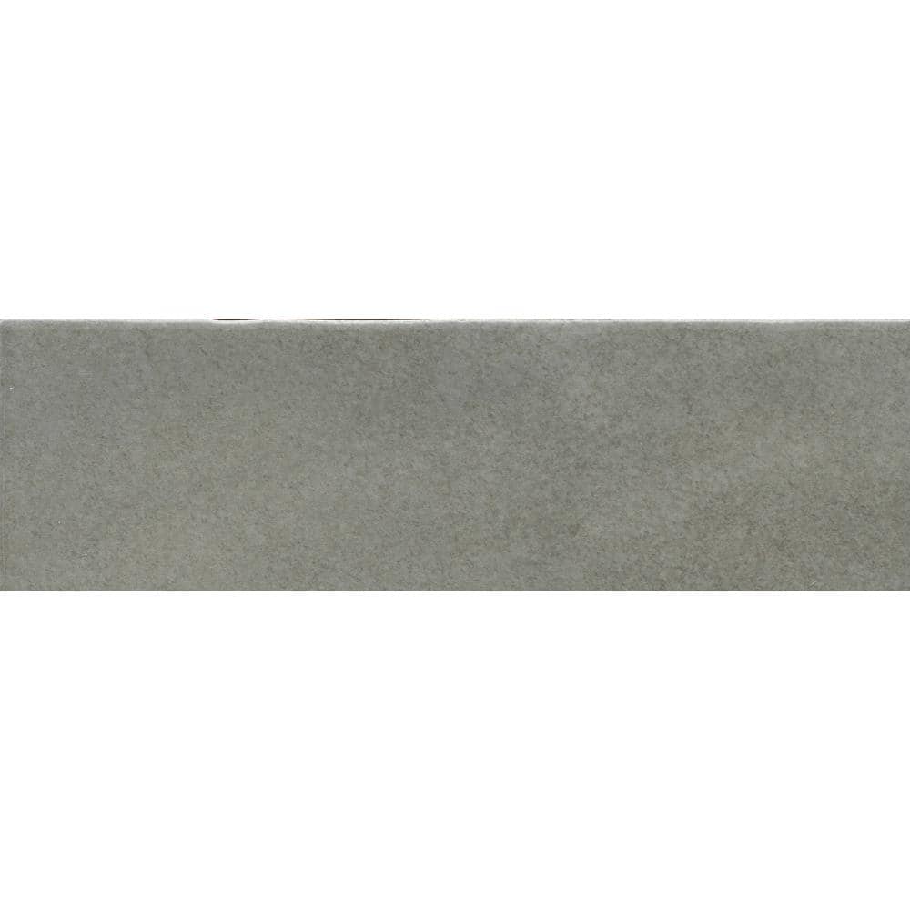 Passion 3" x 8" Glossy Gray Porcelain Wall Tile