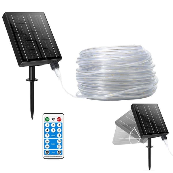 .N/A 39 ft. Solar Rope Light with 100 LEDs, Waterproof IP65, Outdoor Decorative Lighting for Garden
