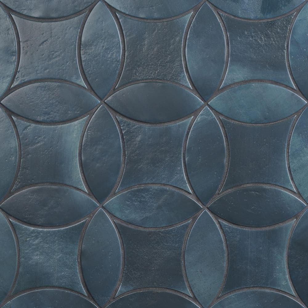 Dorel Blue 3.14 in. x 0.39 in. Petal and Kite Matte Porcelain Floor and Wall Tile Sample price history on PriceWatchPro