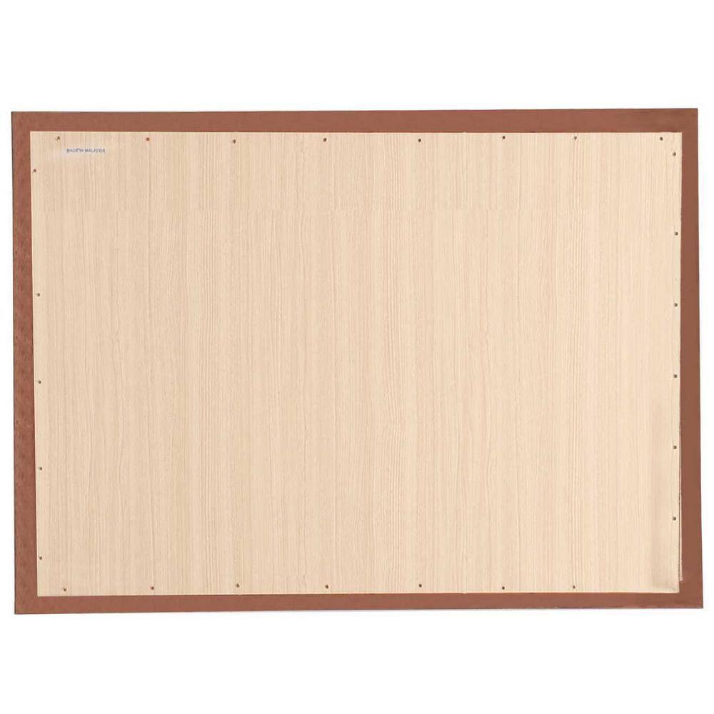 LaVita 45" x 33" Oak Framed Rectangular Dresser Mirror