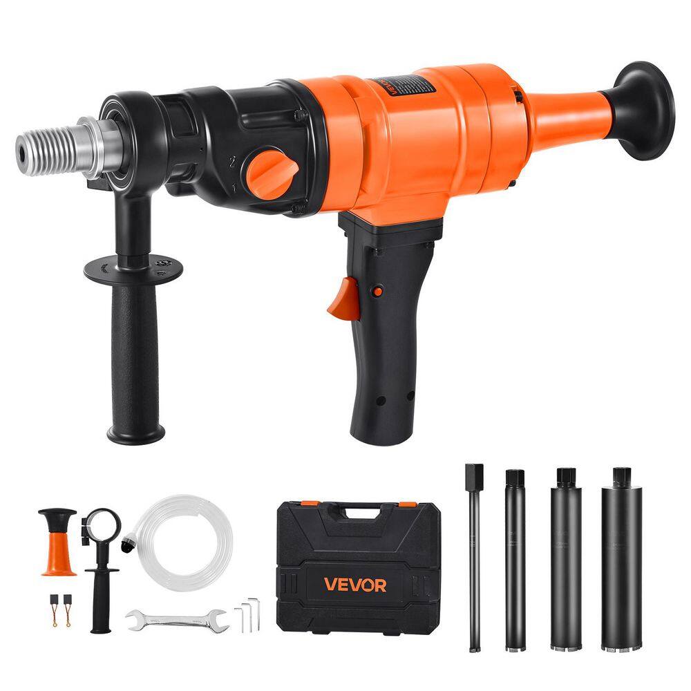 Diamond Core Drilling Machine, 8 in. Drilling Capacity, Handheld Wet and Dry Core Drill Rig with 4 Bits price history on PriceWatchPro