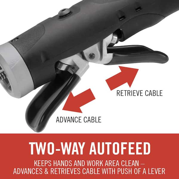 RIDGID - K-45AF-5 Drain Cleaning Autofeed Snake Auger Machine with C-1 5/16 in. x 25 ft. Inner Core Cable