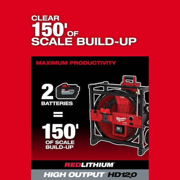 Milwaukee M18 18V Lithium-Ion Cordless High Speed Drain Cleaner