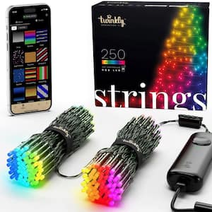 Pro Connect 35m 350 Blue Connectable String Lights Black Cable –