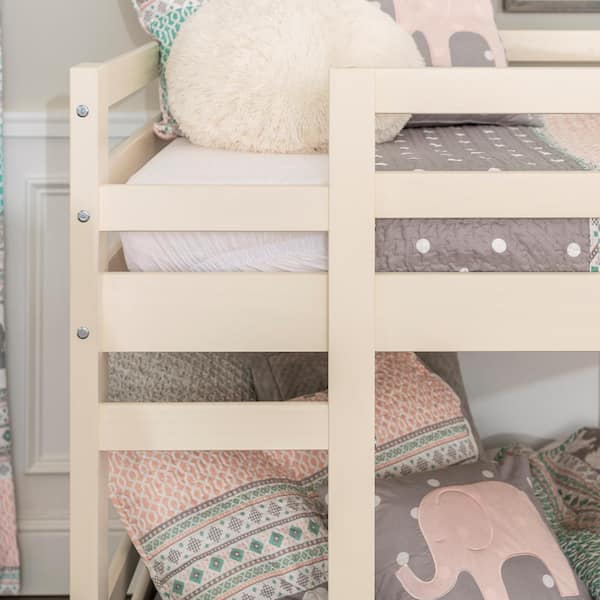 Walker edison low wood on sale twin bunk bed