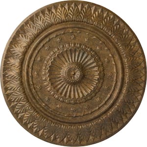 26-5/8 in. x 2-1/4 in. Christopher Urethane Ceiling Medallion, Rubbed Bronze