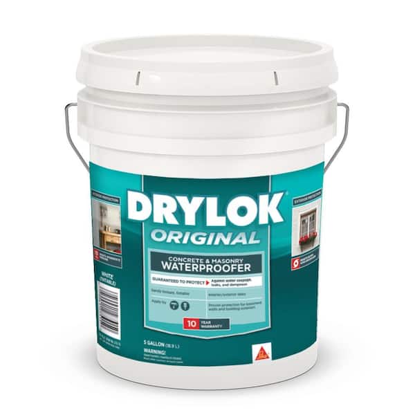 Original 5 gal. White Flat Latex Interior/Exterior Basement and Masonry Waterproofer