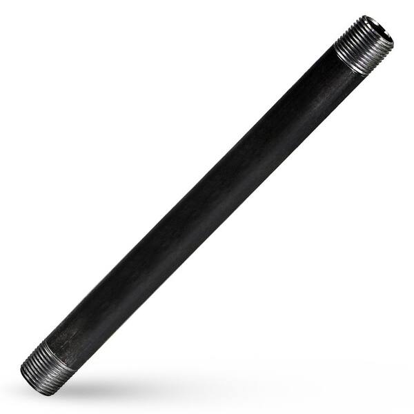PLUMBFLEX 1/4 in. x 60 in. Black Steel Pipe