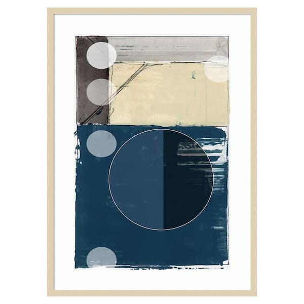 Amanti Art Bluff Block I by Cartissi 1-Piece Framed Giclee Abstract Art Print 41 in x 30 in