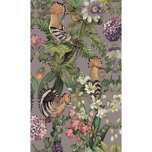 Heather Tropical Birds Bold Tropical Non-Woven Paper Paste the Wall Double Roll Wallpaper