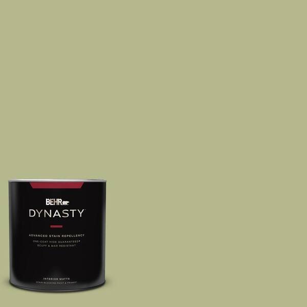 BEHR DYNASTY 1 qt. #HDC-SP14-1 Secret Glade Matte Interior Stain-Blocking  Paint and Primer 165304 - The Home Depot