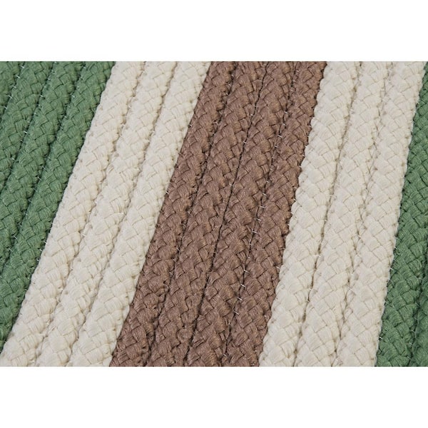 Baxter Moss Stone 12 ft. x 15 ft. Braided Indoor/Outdoor Patio Area Rug