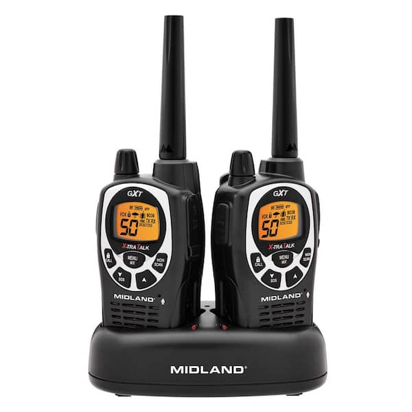 36 Mil Range Rechargeable 2-Way Radio Pair - Black with Charger