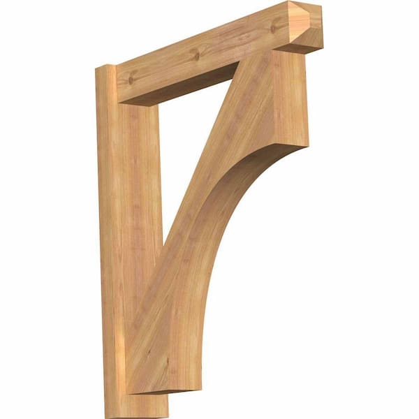 Ekena Millwork 6 in. x 32 in. x 28 in. Western Red Cedar Westlake Craftsman Smooth Outlooker