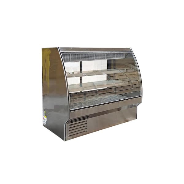 72 in. 34.5 cu. ft. Commercial Seafood Raw Meat Refrigerated Case EW34R-240 Stainless