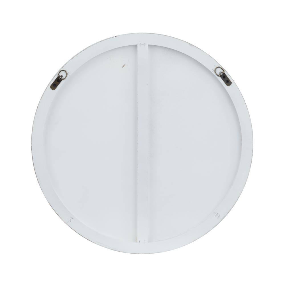 23.75'' Matte Gold Minimalist Round Frameless Wall Mirror