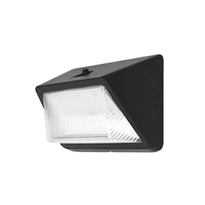 175W Equivalent Integrated LED Bronze Dusk to Dawn Commercial Refractor Wall Pack Light, 6500 Lumens, 4000K