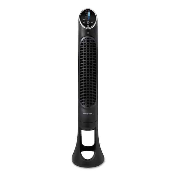 Photo 1 of *missing remote* QuietSet 8-Speed 10 in. x 40 in. Black Whole-Room Tower Fan