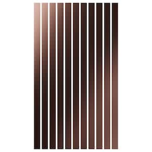 Adjustable Slat Wall 1/8 in. T x 4 ft. W x 8 ft. L Rose Gold Mirror Acrylic Decorative Wall Paneling (11-Pack)