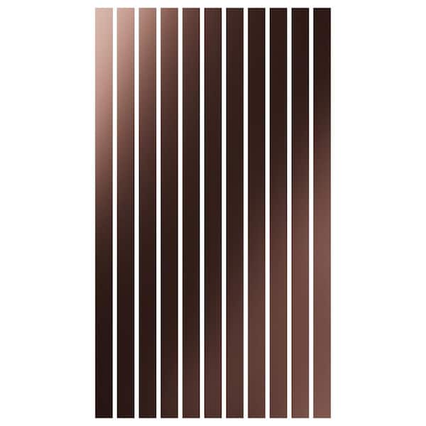 Adjustable Slat Wall 1/8 in. T x 4 ft. W x 8 ft. L Rose Gold Mirror Acrylic Decorative Wall Paneling (11-Pack)