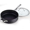 Calphalon Contemporary 7 qt. Aluminum Nonstick Saute Pan in Black with  Glass Lid 1876962 - The Home Depot