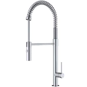 Bluffton Single Handle Pull Down Sprayer Kitchen Faucet in Stainless Steel
