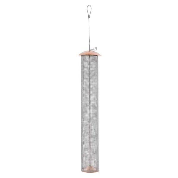 BIRDS choice Copper Mesh Tube Feeder for Finches Large