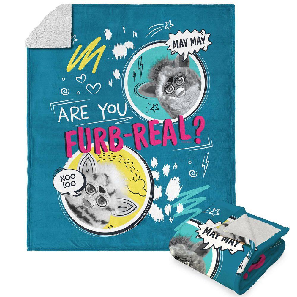 Hasbro Furby Furb Real Silk Touch SHerpa Throw Blanket 50 x 60 in. price history on PriceWatchPro