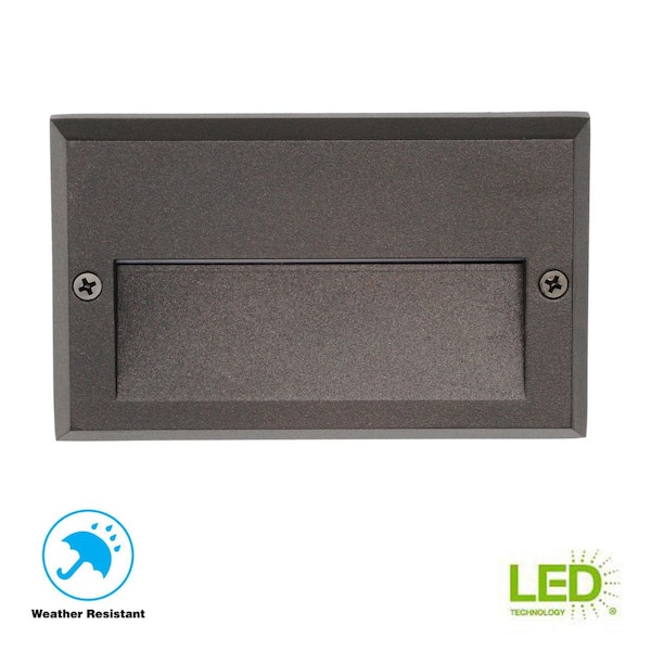 49 Lumen 5.5 in. Low Voltage Black Integrated LED Deck Light