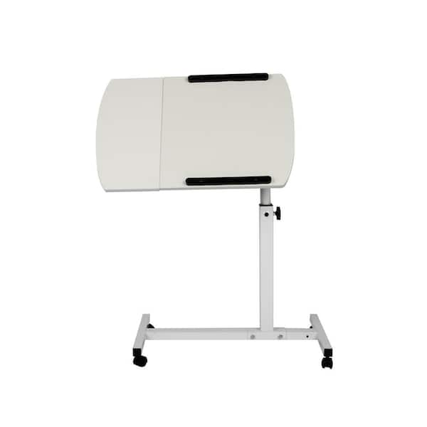 Mind Reader 23.5 in. W Rectangular White Metal/Wood Standing Desk