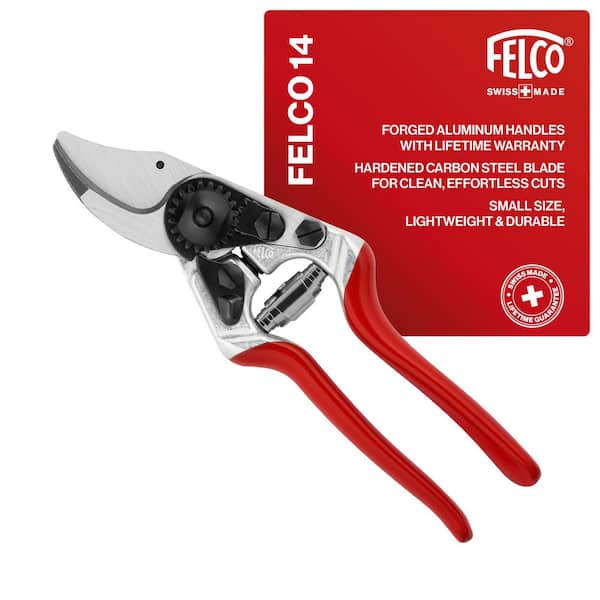 F14 7.1 in. Small Right Hand Pruning Shears with 0.75 in. Cut Capacity, High Performance, Ergonomic, Compact