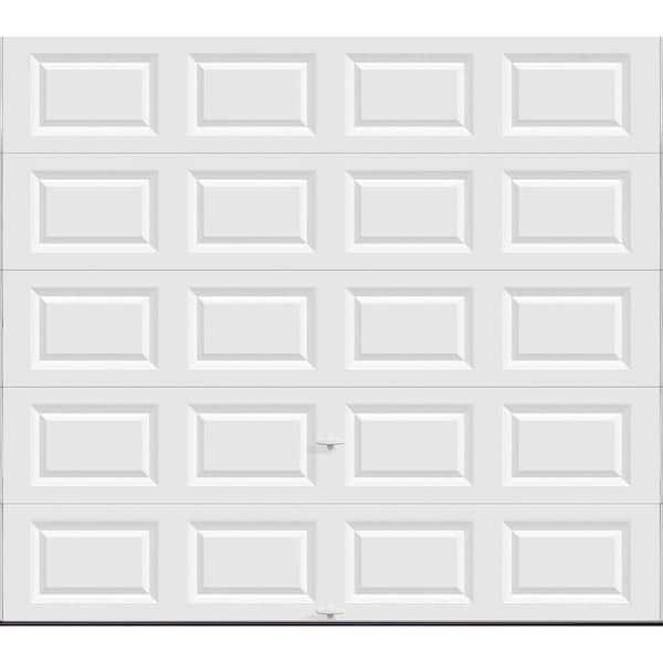 Clopay Classic Steel Short Panel 9 ft x 8 ft Non-Insulated   White Garage Door without Windows