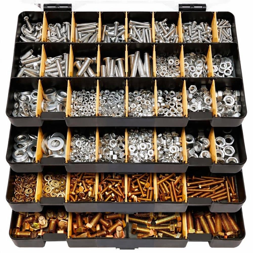 ⓢⓞ SenQWFa 3010-Piece Hardware Assortment Kit SAE Metric Phillips