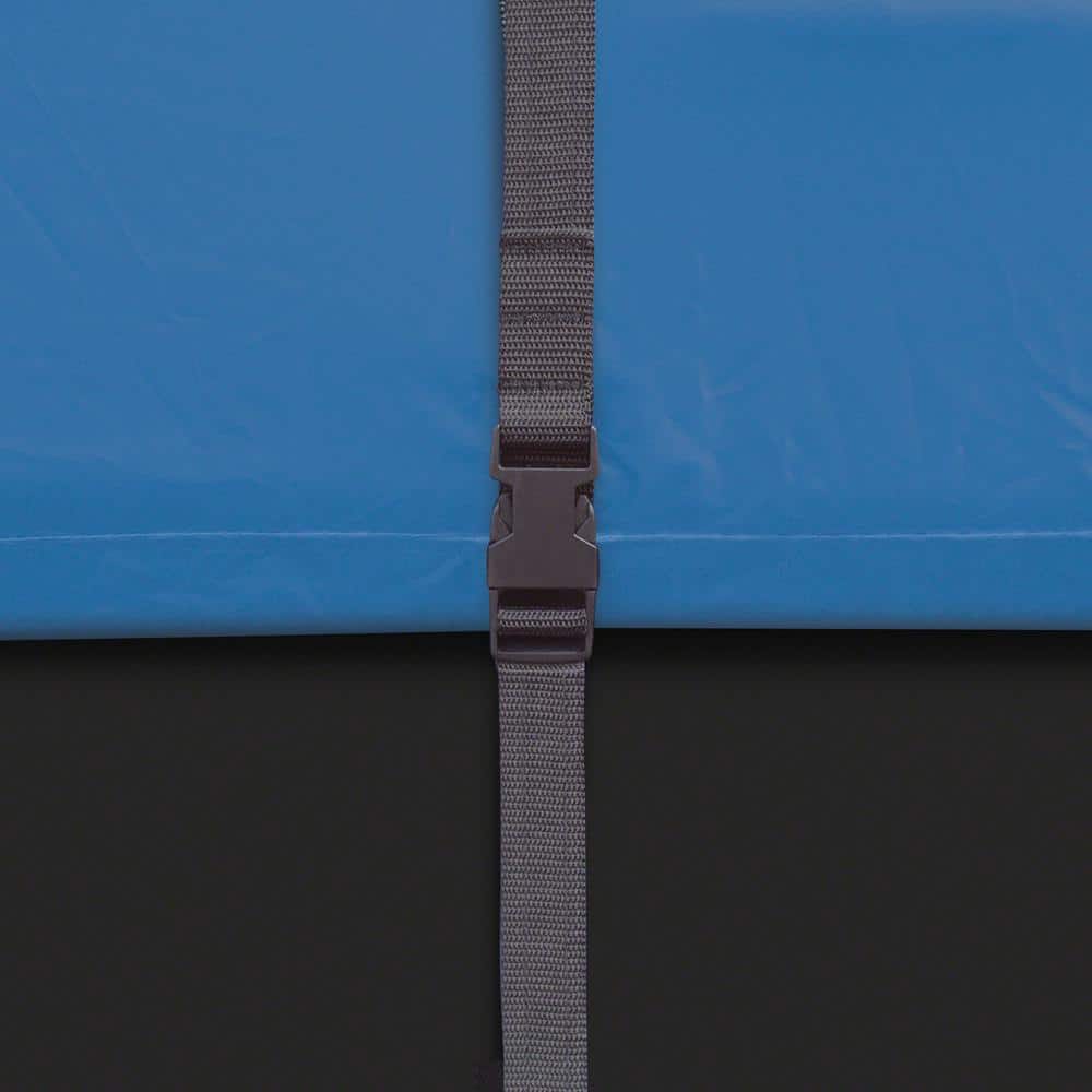 Blue Polyester Trailerable Boat Cover with Elastic Bottom