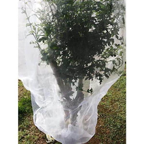 2pack 25'-W x 50'-L Bird Barrier White 4x Agfabric Plant Protect Netting 