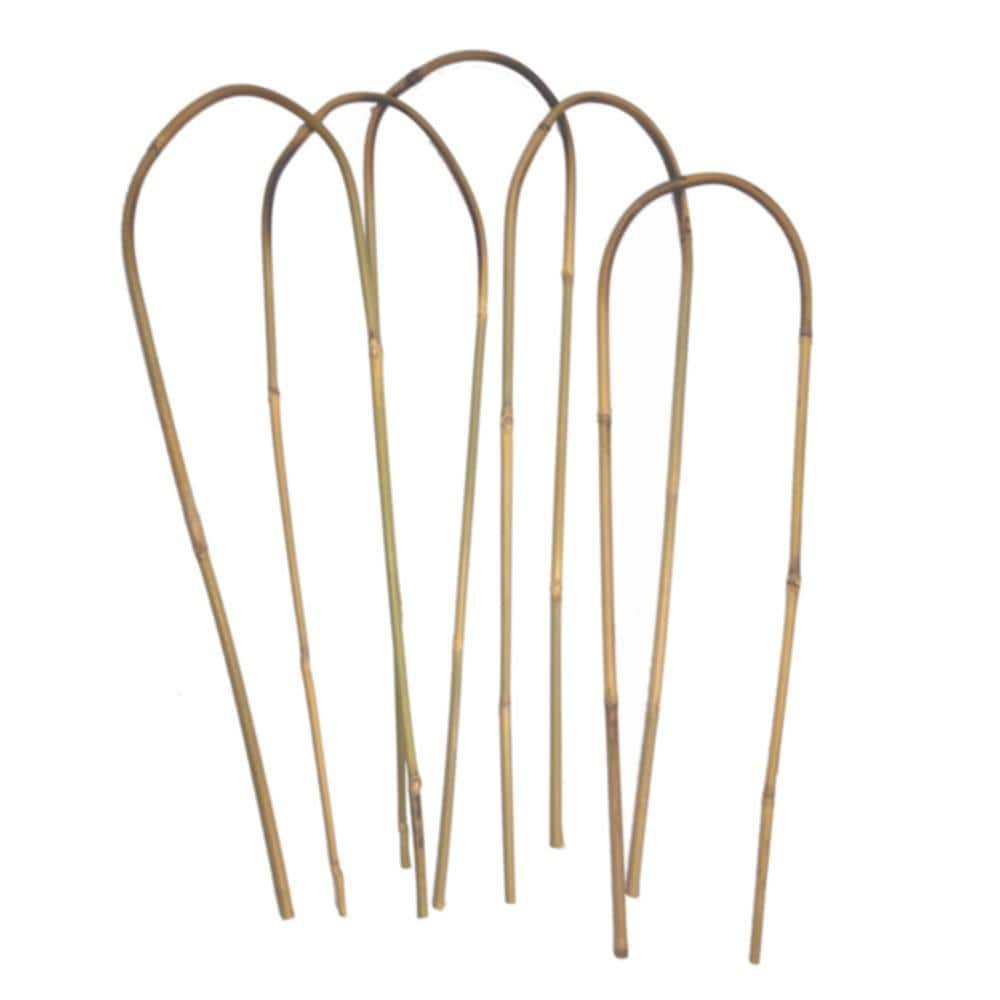 24 in. Bamboo U Trellis Hoop Stakes (5-Pack)