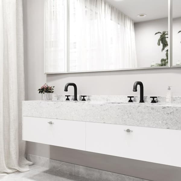 Hart 7 in. Widespread 2-Handle Bathroom Faucet in Matte Black