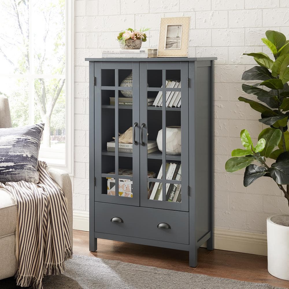 Claire Grey Storage Cabinet SKEGL19087B3GY - The Home Depot