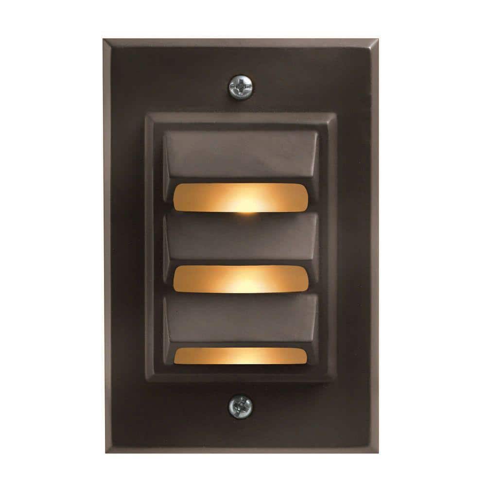 Sleek Bronze Aluminum 12V Outdoor Step Light