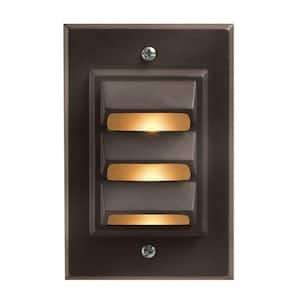 Low-Voltage 12-Watt Bronze Cast Aluminum Vertical Deck Light