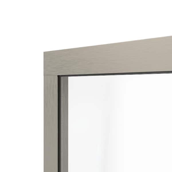 DreamLine Dawn 56-60 in. W x 72 in. H Semi-Frameless Sliding